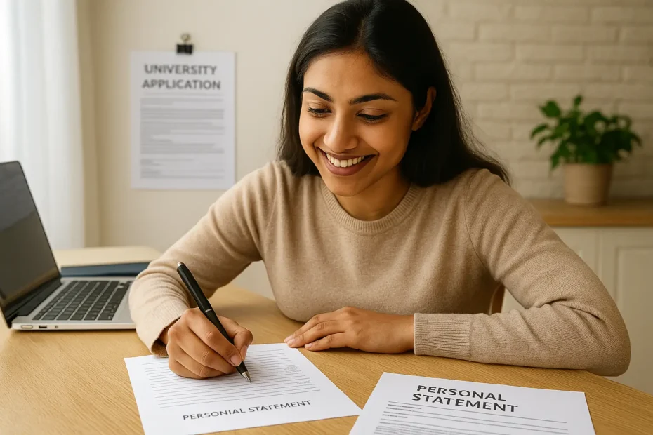write a personal statement university application